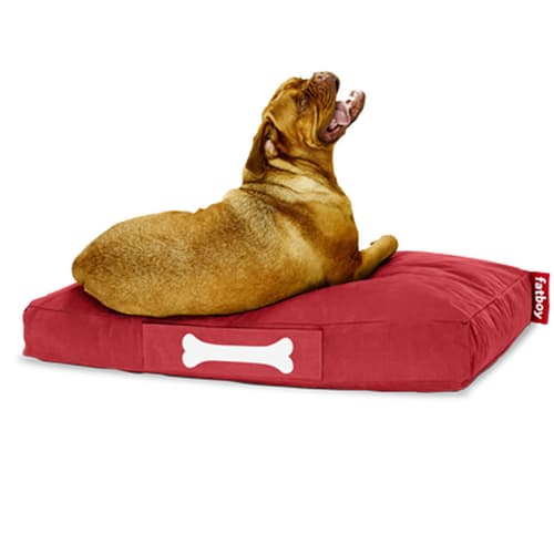 Doggie Stonewashed Large Red Lounger by Fatboy