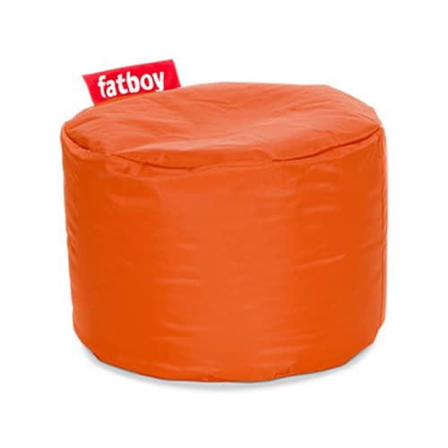 Point Nylon Orange Pouf by Fatboy