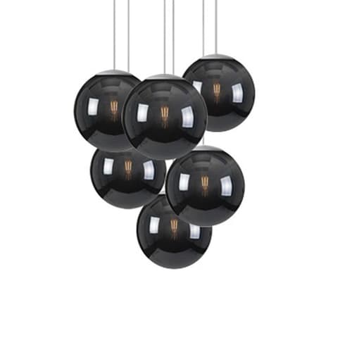 Spheremaker 6 Black Pendant Lamp by Fatboy