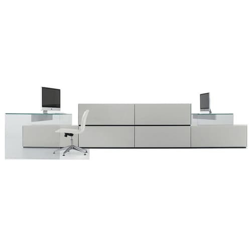 Air 1 Up Office Desk by Gallotti & Radice