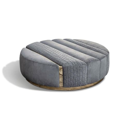 Charisma Round Footstool by Giorgio Collection