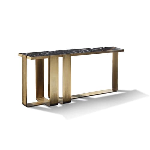 Coliseum Solid Bronzed Console Table by Giorgio Collection