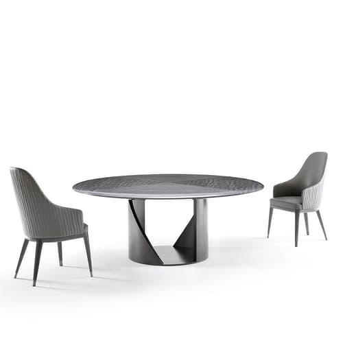 Mirage Round Dining Table by Giorgio Collection