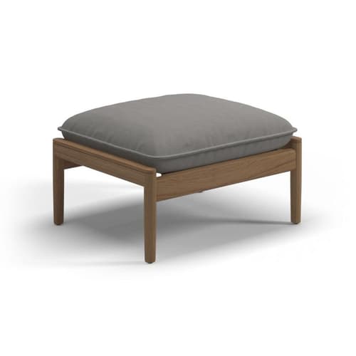 Saranac Outdoor Footstool by Gloster