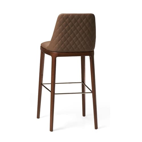 Max Diamond Wood Base Bar Stool By Italforma