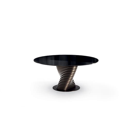 Rotolo Top Crystal Dining Table By FCI London