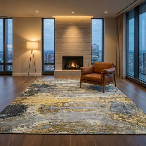 Fire Coinage Rug by FCI London