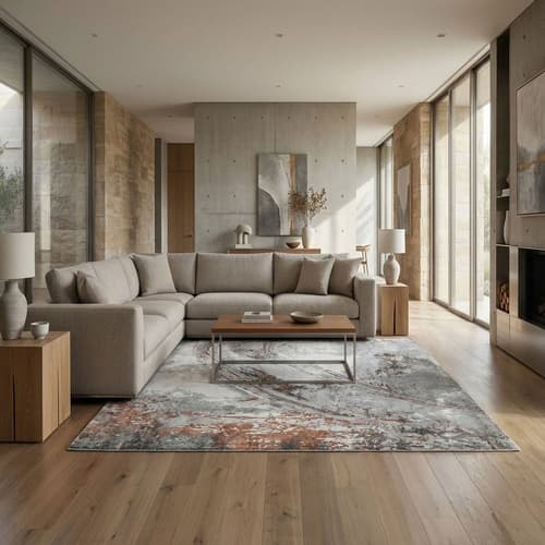 Grey Sketch Rug by FCI London