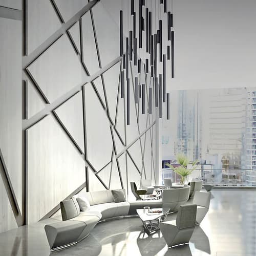 A-Tube Cluster Suspension Lamp by FCI London