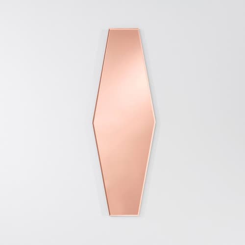Aurelie Pink Wall Mirror by Reflections