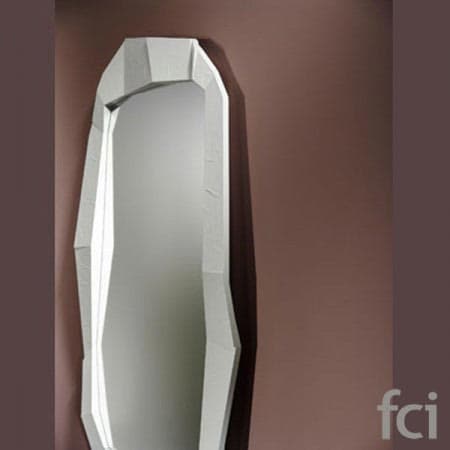 Shift White Wall Mirror by Reflections