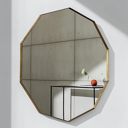 Visual Decagonal Mirror by Sovet Italia