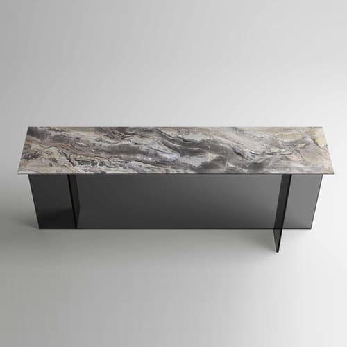 Sestante Stone Console Table by Tonelli Design
