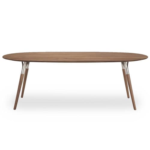 Salt And Pepper Round Dining Table by Tonon