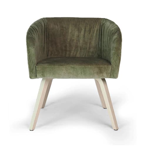 Wine Soft-Upholstered Armchair by Tonon