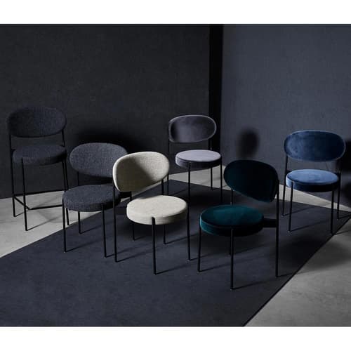 Series 430 Black Dining Chair by Verpan