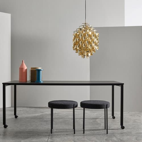 Spiral Sp01 Gold Pendant Lamp by Verpan
