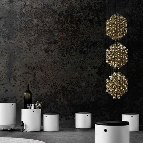 Spiral Sp3 Gold Pendant Lamp by Verpan