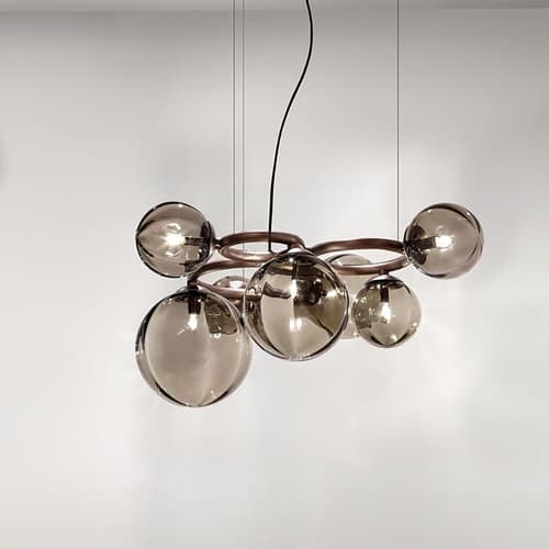 Puppet Ring Suspension Lamp by Vistosi