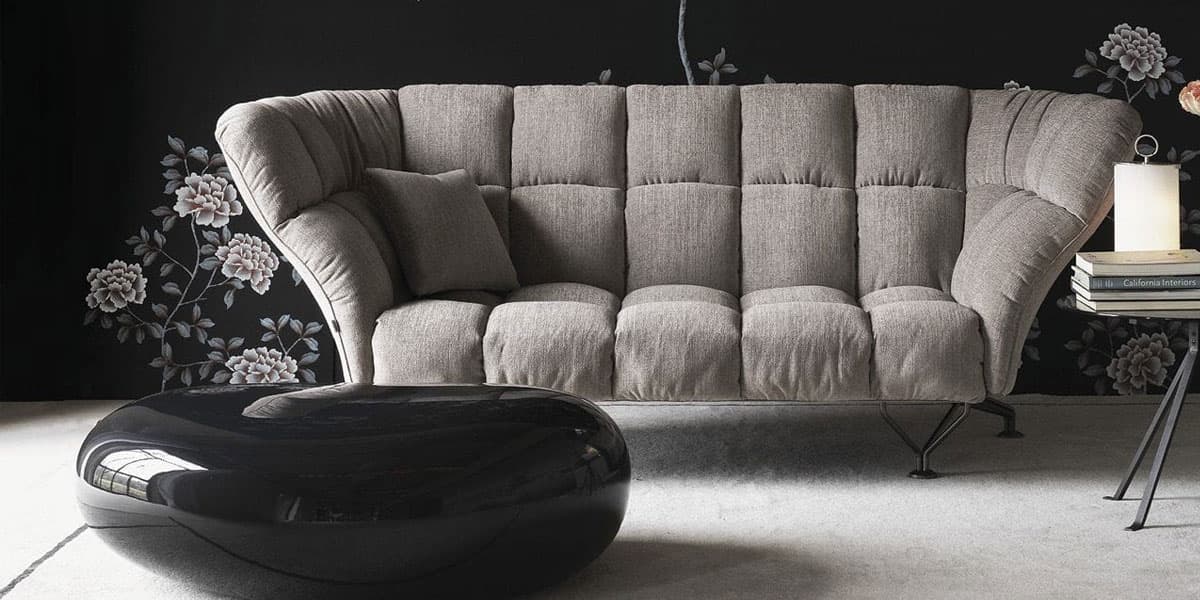 FCI London statement corner sofa; deep seats and slim arms for contemporary schemes.