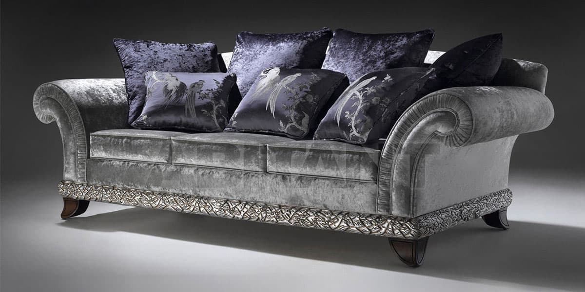 FCI London statement sofa in textured fabric; luxe comfort for modern living rooms.