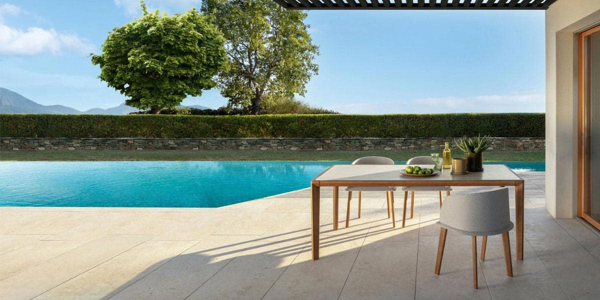 FCI London luxury alfresco dining set for an elevated outdoor dining experience.