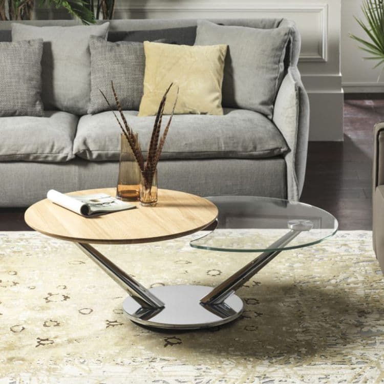 Contemporary living space showing ideal coffee table to sofa height ratio