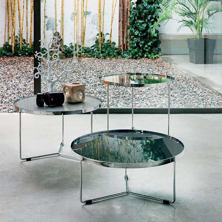 Living room with coffee table positioned at correct height for comfortable use