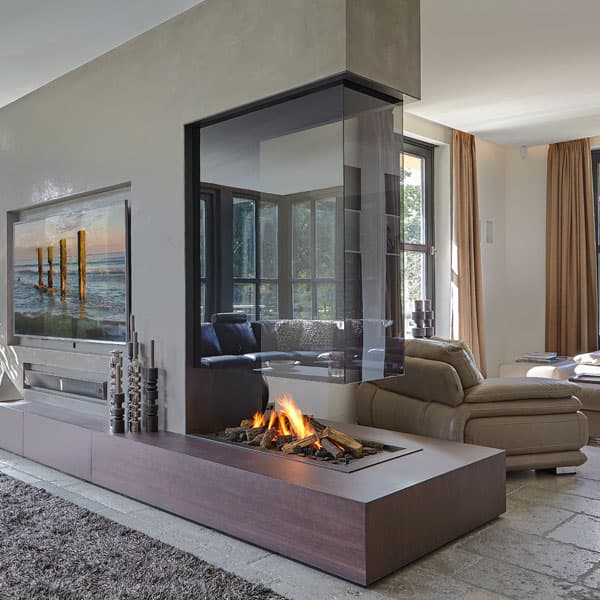 Modus Double Sided Fireplace