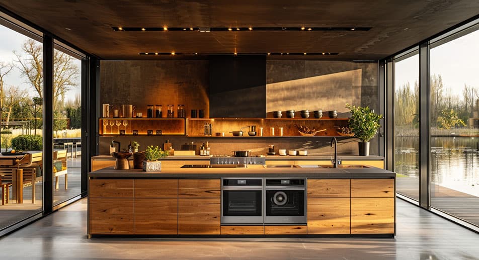 Gaggenau kitchen appliances in a contemporary setting