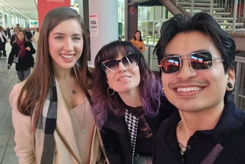 Andrei, Monika and Perla from the FCI London Team