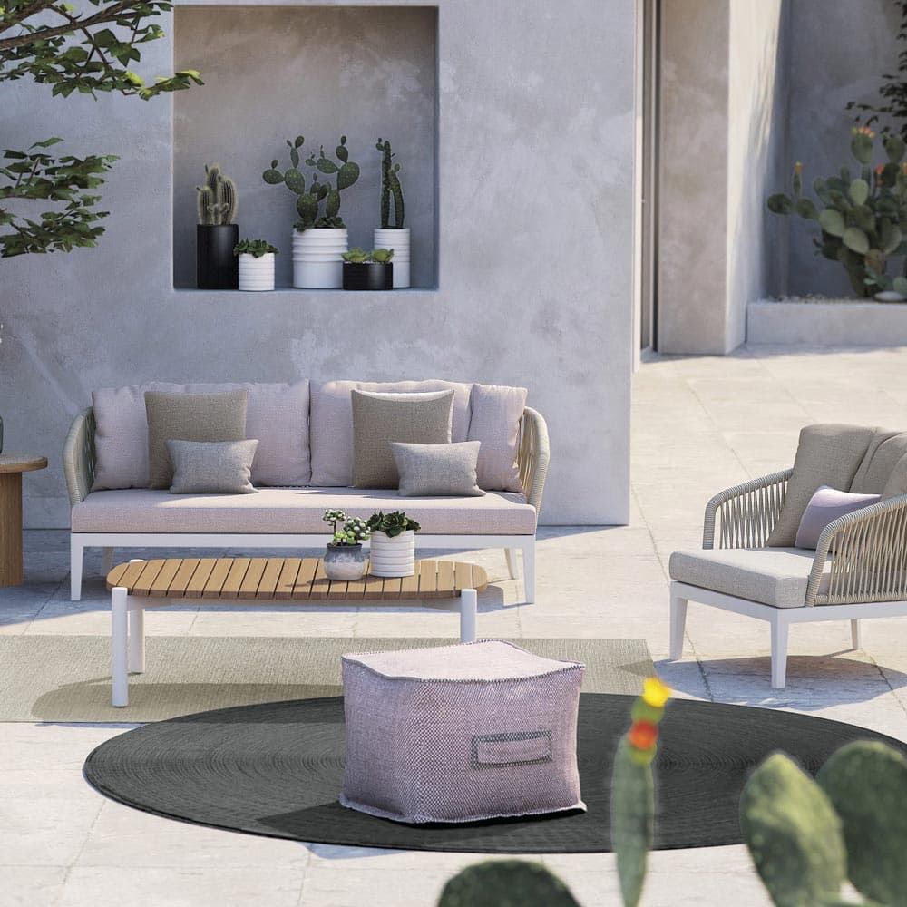 Soft 60 Square Outdoor Pouf