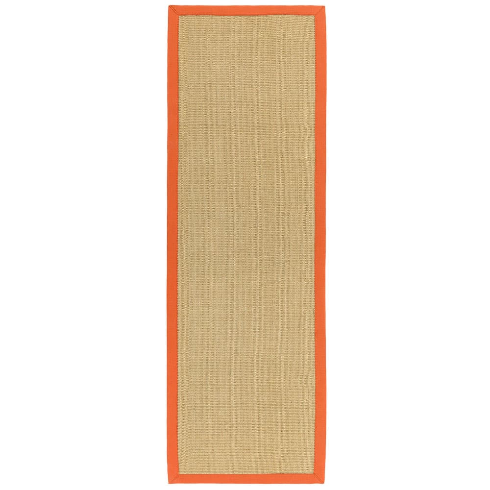 Sisal Linen Orange Runner Rug