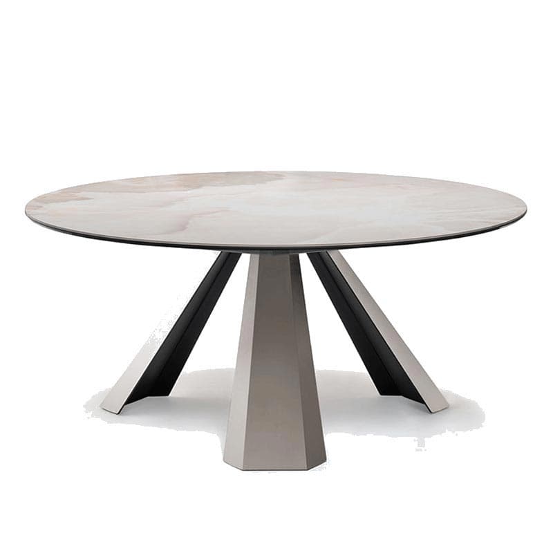 Eliot Keramik Round Fixed Table