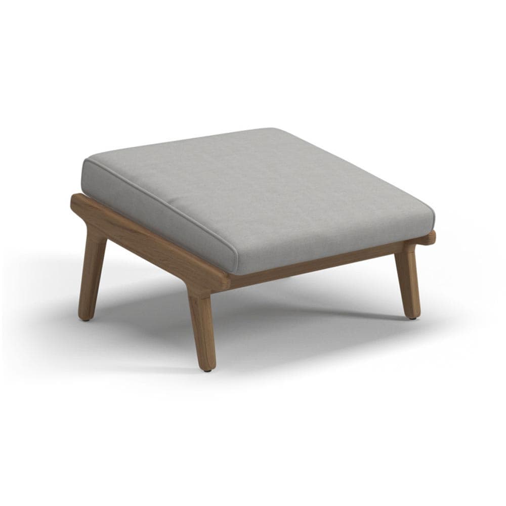 Bay Buffed Teak Outdoor Footstool