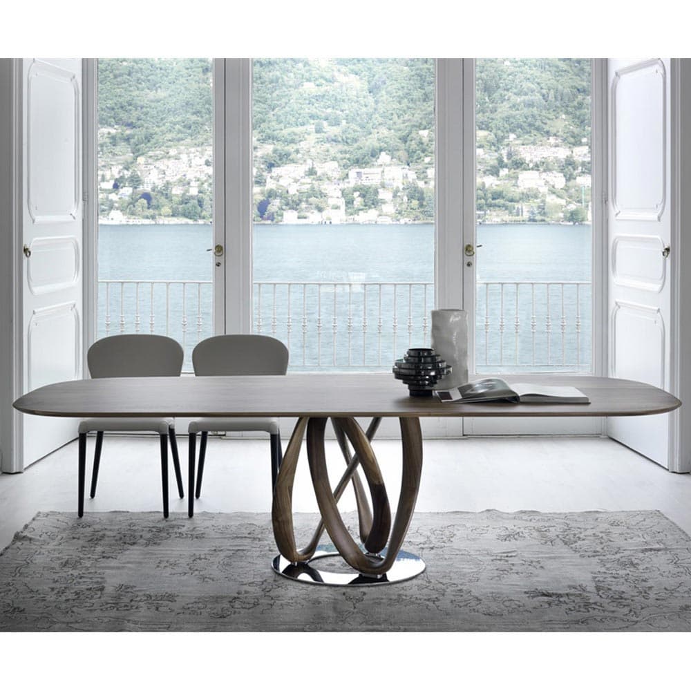 Infinity Oval 1 Base L Dining Table