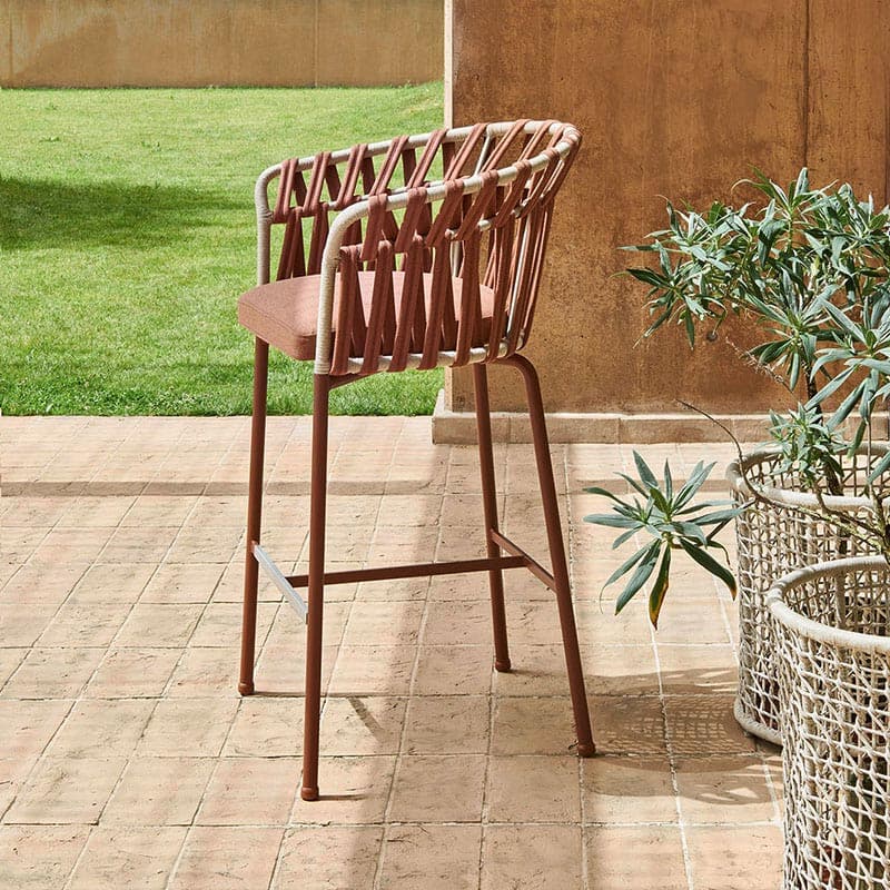 Emma Cross Outdoor Barstool