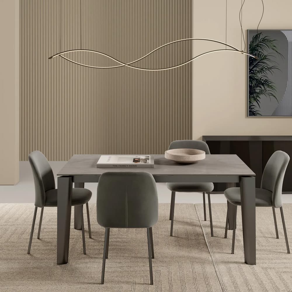 Etro Extendible Sqaure Dining Table By FCI London