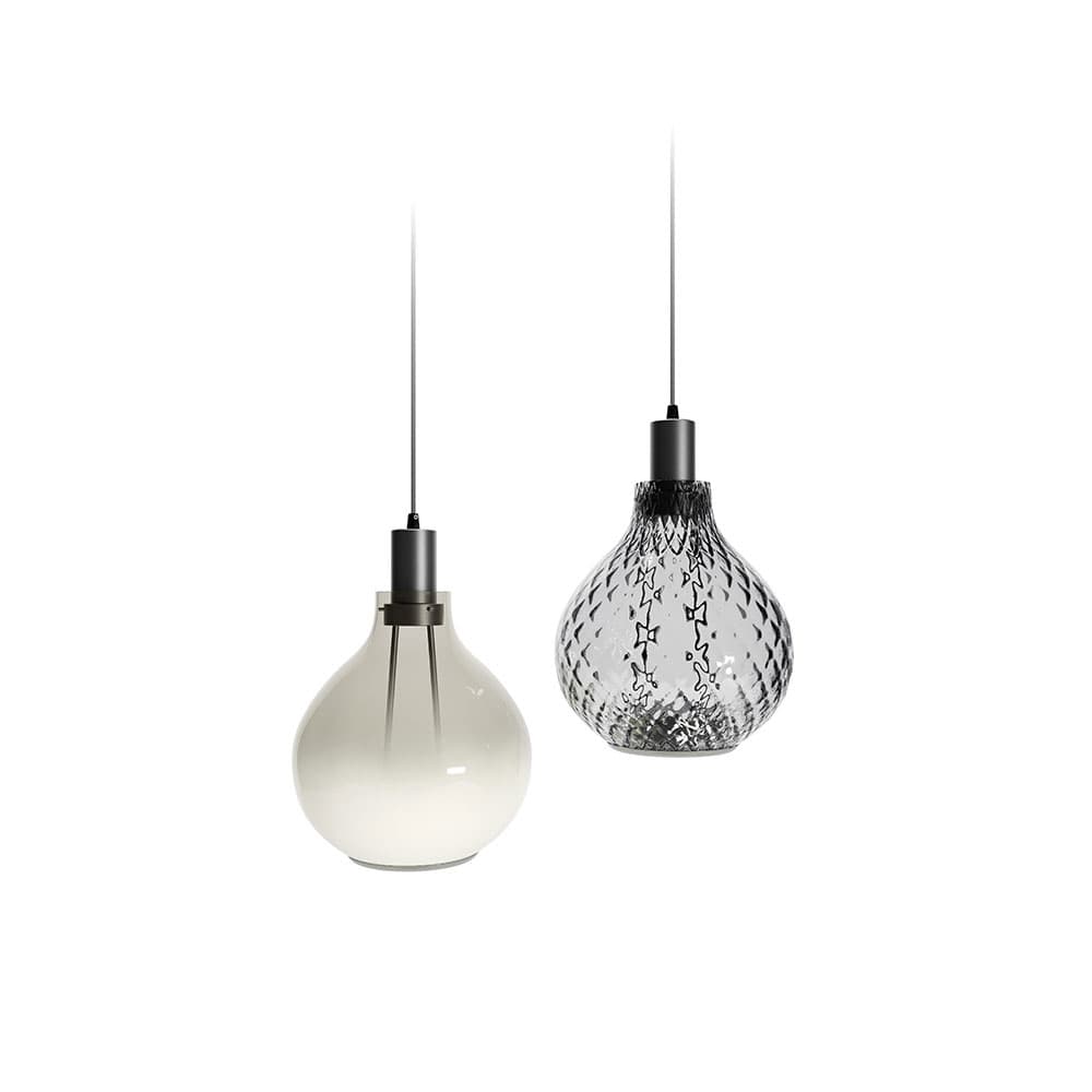 Aladdin pendant lamp by Cattelan Italia featuring glass shades from FCI London