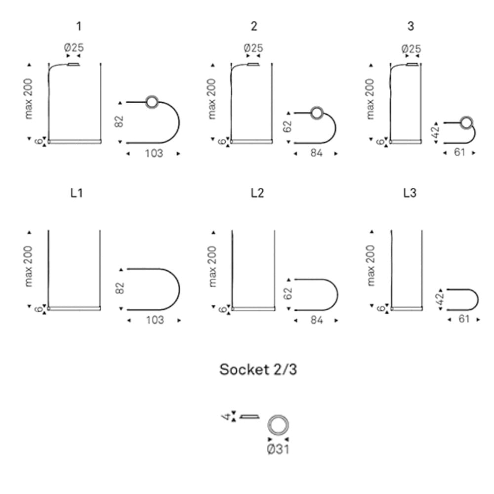 Close-up of bluebell ceiling lamp by Cattelan Italia from FCI London