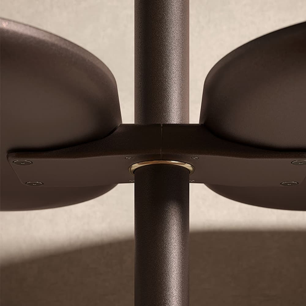 Elegant Harbour bookcase featuring Canaletto walnut shelves with bronze details FCI London