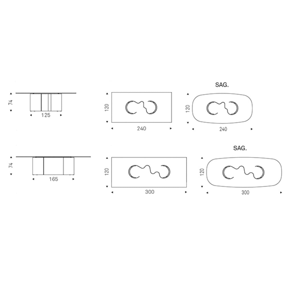 Papel Glass Dining Table By FCI London