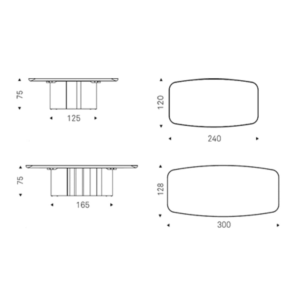 FCI London Cattelan Italia Papel Keramik Premium dining table close up detail