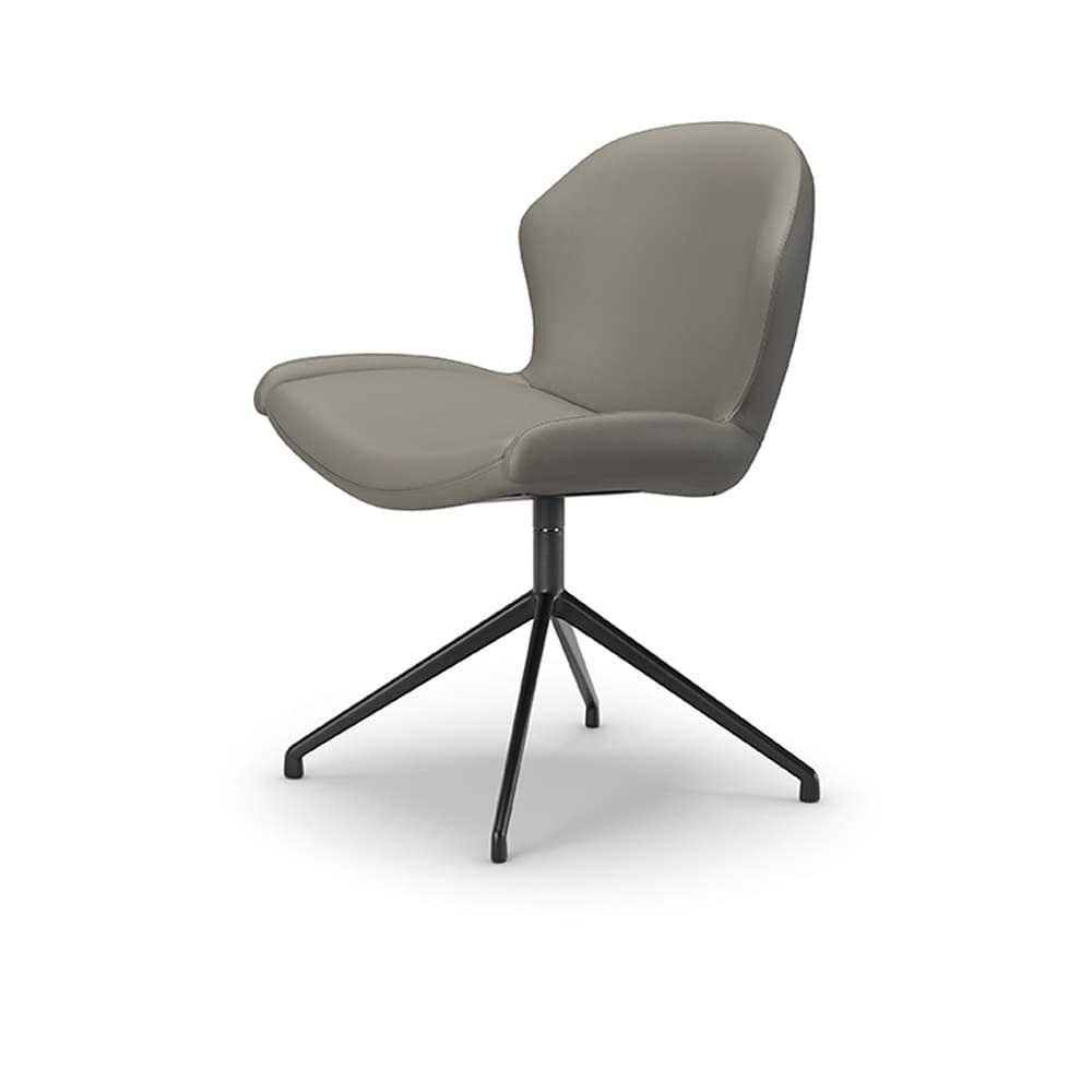 Rachel Turn Swivel Chair with polygonal backrest and aluminium base by Cattelan Italia FCI London