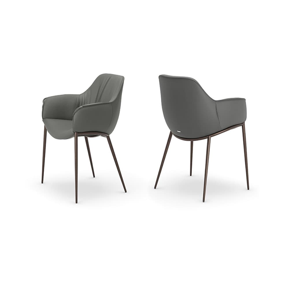 Scarlett ML armchair by Cattelan Italia with soft folds and sleek frame at FCI London
