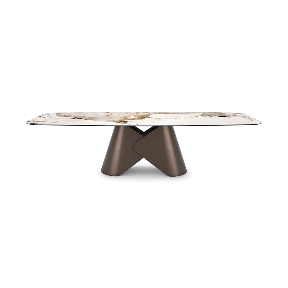Side view of Scott Keramik Dining Table by Cattelan Italia at FCI London