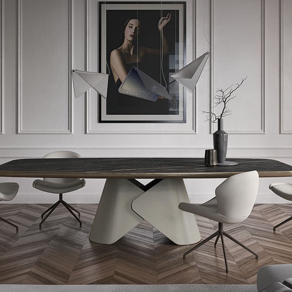Stylish Scott Keramik Premium Dining Table by Cattelan Italia displayed by FCI London