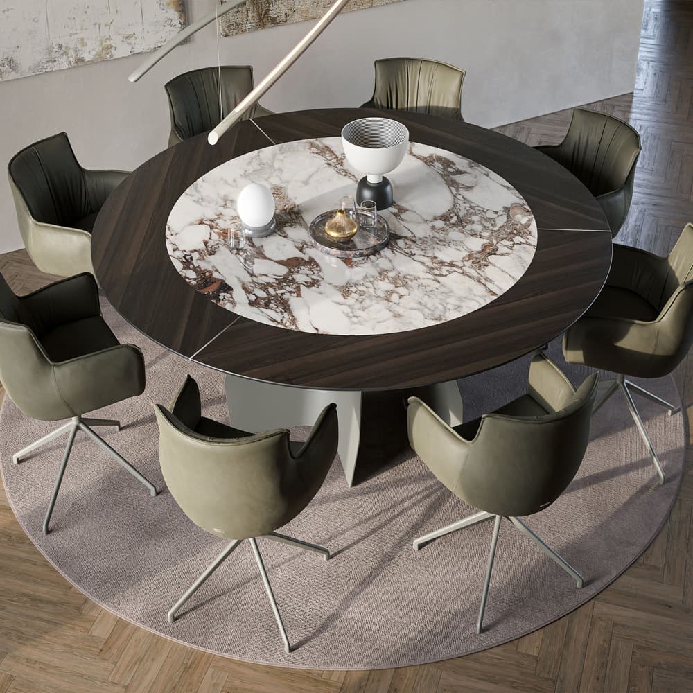 Elegant Senator Ker Wood round table by Cattelan Italia available at FCI London