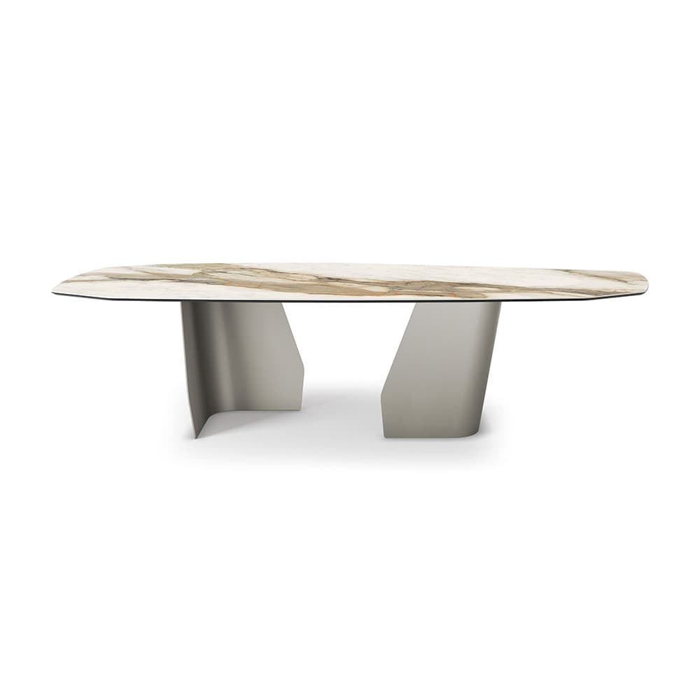 Elegant Senator Keramik Dining Table by Cattelan Italia with unique base at FCI London