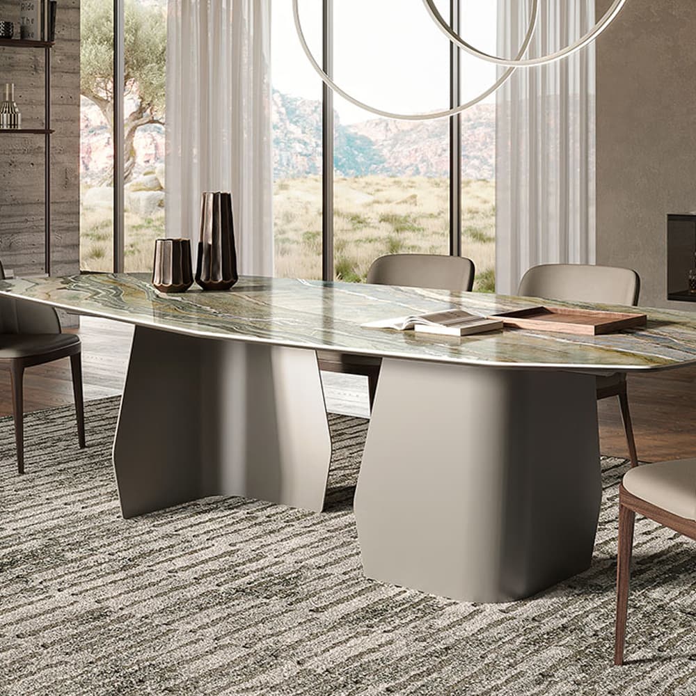 Senator Keramik Dining Table by Cattelan Italia showcasing its beautiful top at FCI London